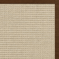 Posh Rug Linen Color Brasilia Sisal Rug with Bronze Cotton Border 1