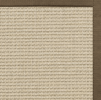 Posh Rug Linen Color Brasilia Sisal Rug with Eucalyptus Cotton Border 1