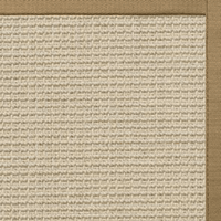 Posh Rug Linen Color Brasilia Sisal Rug with Green Mist Cotton Border 1