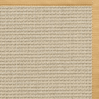 Posh Rug Linen Color Brasilia Sisal Rug with Honeycomb Cotton Border 1
