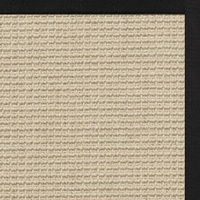 Posh Rug Linen Color Brasilia Sisal Rug with Lava Cotton Border 1
