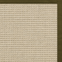 Posh Rug Linen Color Brasilia Sisal Rug with Lichen Cotton Border 1