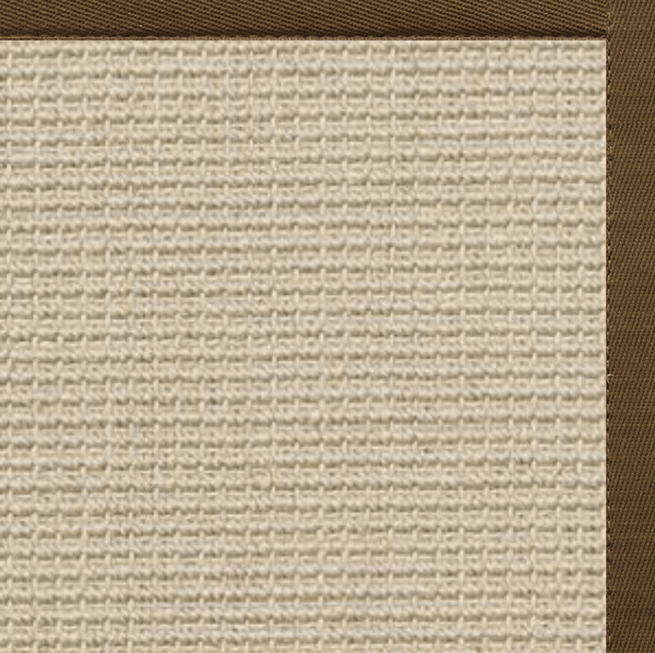 Linen Color Brasilia Sisal Rug with Marsh Cotton Border