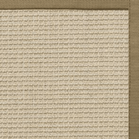 Posh Rug Linen Color Brasilia Sisal Rug with Oat Straw Cotton Border 1