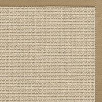 Posh Rug Linen Color Brasilia Sisal Rug with Pale Ash Cotton Border 1