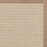 Posh Rug Linen Color Brasilia Sisal Rug with Pistachio Cotton Border 1