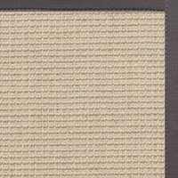 Posh Rug Linen Color Brasilia Sisal Rug with Quarry Cotton Border 2