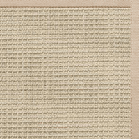 Posh Rug Linen Color Brasilia Sisal Rug with Alabaster Cotton Border 1
