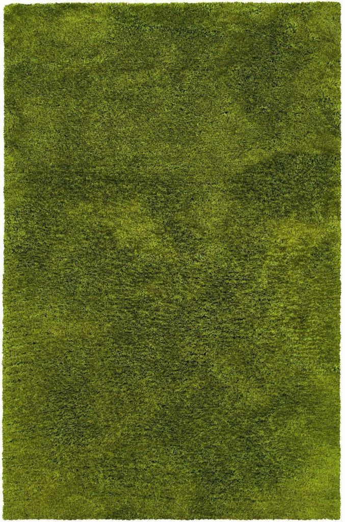 Cosmo Green  Solid  Shag Rug - Free Shipping