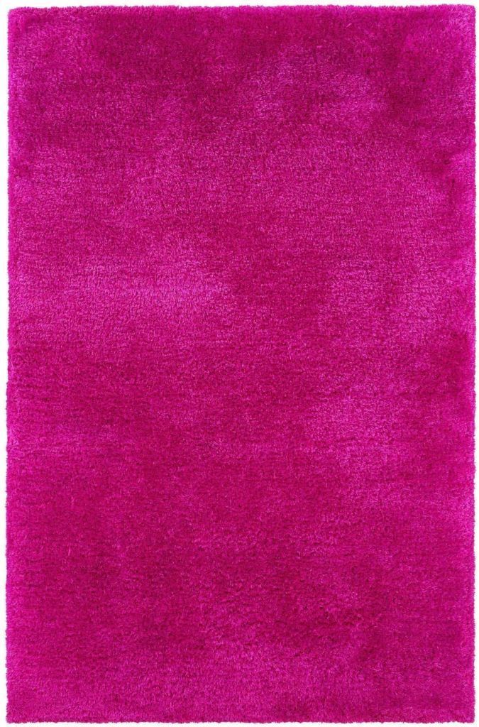 Cosmo Pink  Solid  Shag Rug - Free Shipping