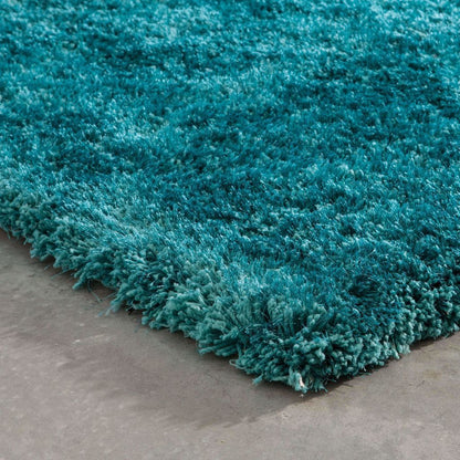 Tufted - Cosmo Teal  Solid  Shag Rug