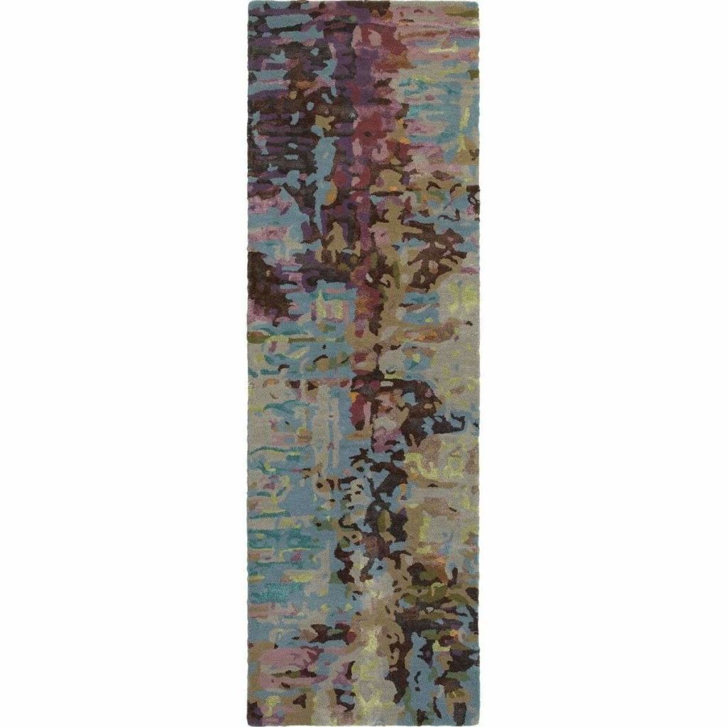 Tufted - Galaxy Blue Multi Abstract  Contemporary Rug