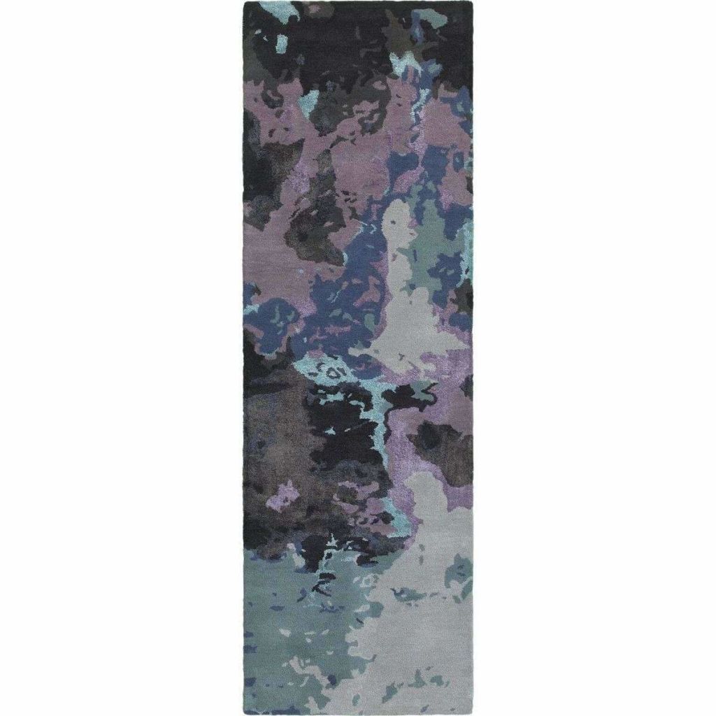 Tufted - Galaxy Blue Purple Abstract  Contemporary Rug