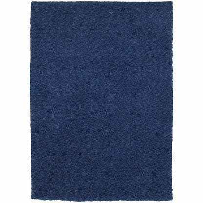 Heavenly Blue  Solid Heathered Shag Rug - Free Shipping