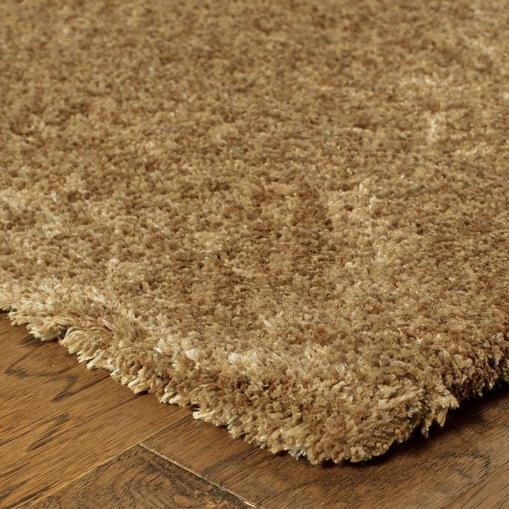 Tufted - Heavenly Gold  Solid Heathered Shag Rug