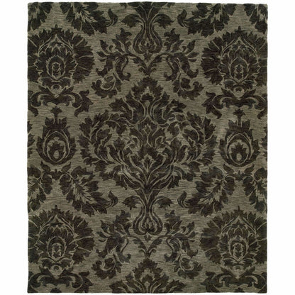 Huntley Grey  Floral  Transitional Rug - Free Shipping