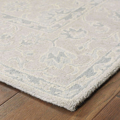 Tufted - Manor Beige Grey Oriental Persian Traditional Rug