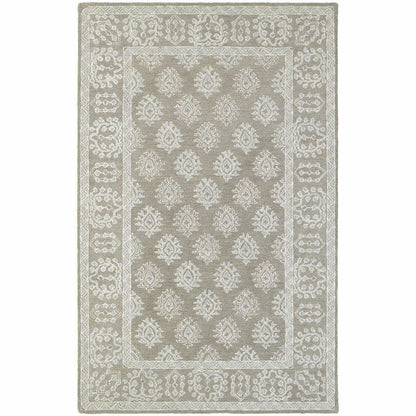 Manor Grey Beige Oriental Persian Traditional Rug - Free Shipping