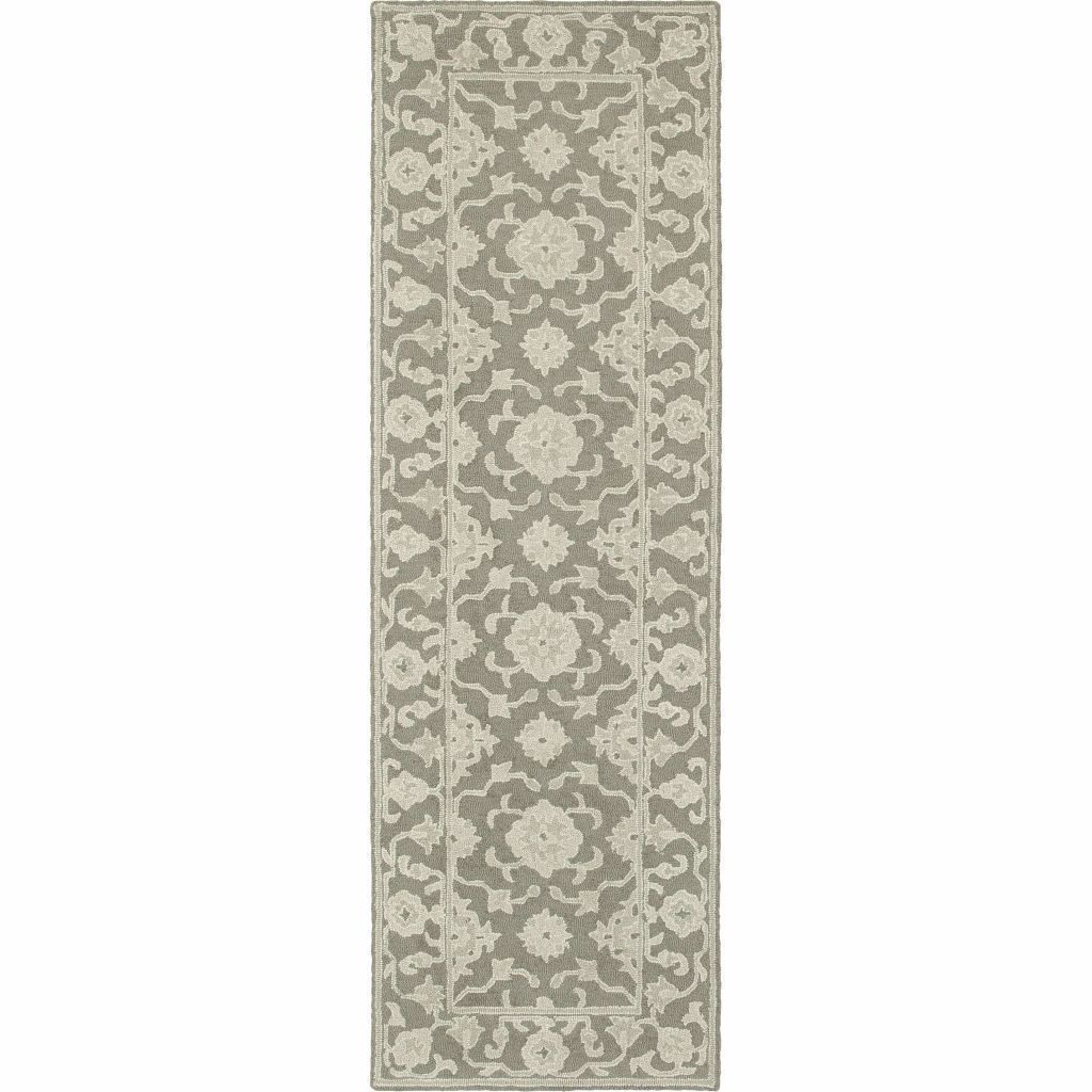 Tufted - Manor Grey Stone Oriental Persian Traditional Rug