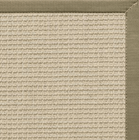 Posh Rug Linen Color Brasilia Sisal Rug with Basil Cotton Border 3