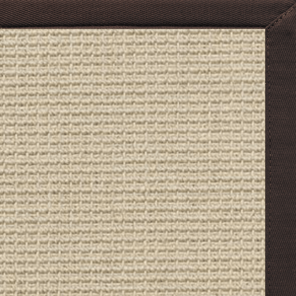 Linen Color Brasilia Sisal Rug with Cocoa Bean Cotton Border alternate view