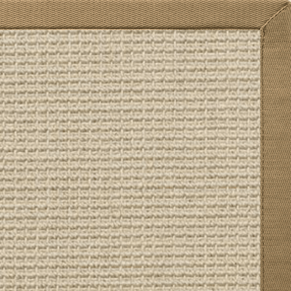 Linen Color Brasilia Sisal Rug with Green Mist Cotton Border alternate view