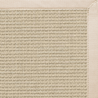 Posh Rug Linen Color Brasilia Sisal Rug with Ivory Cotton Border 2