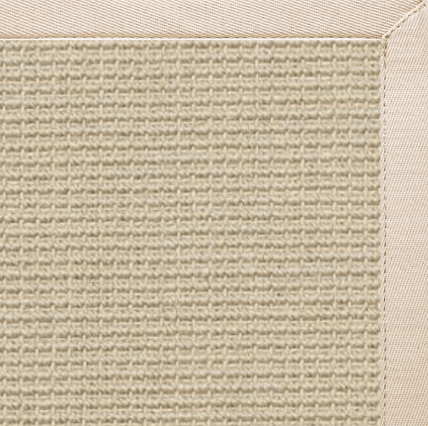 Linen Color Brasilia Sisal Rug with Ivory Cotton Border alternate view
