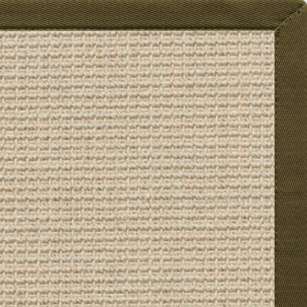 Linen Color Brasilia Sisal Rug with Lichen Cotton Border alternate view