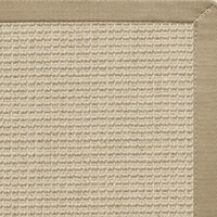 Posh Rug Linen Color Brasilia Sisal Rug with Moon Rock Gray Cotton Border 3