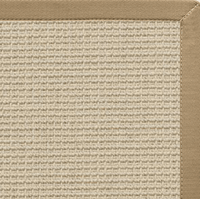 Posh Rug Linen Color Brasilia Sisal Rug with Pale Ash Cotton Border 2