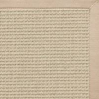 Posh Rug Linen Color Brasilia Sisal Rug with Alabaster Cotton Border 2