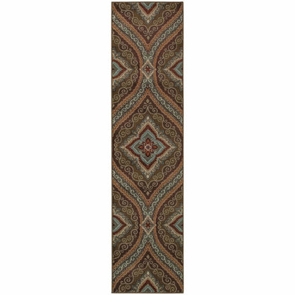 Adrienne Green Plum Oriental Persian Transitional Rug - Free Shipping