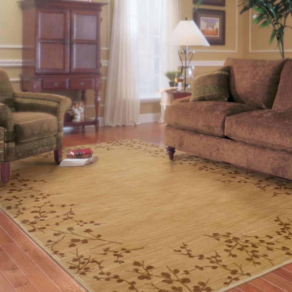Woven - Allure Beige Brown Floral  Transitional Rug