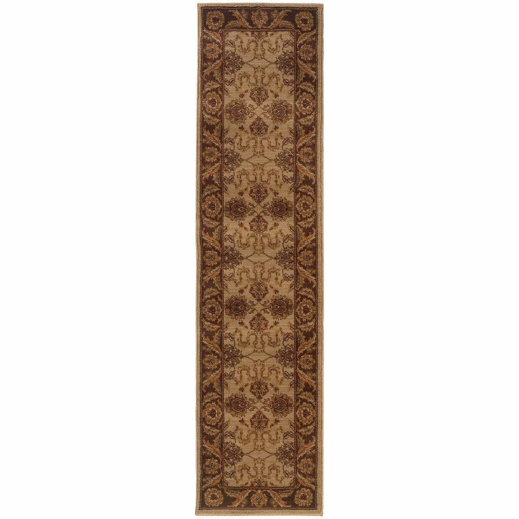 Allure Beige Brown Oriental Persian Traditional Rug - Free Shipping