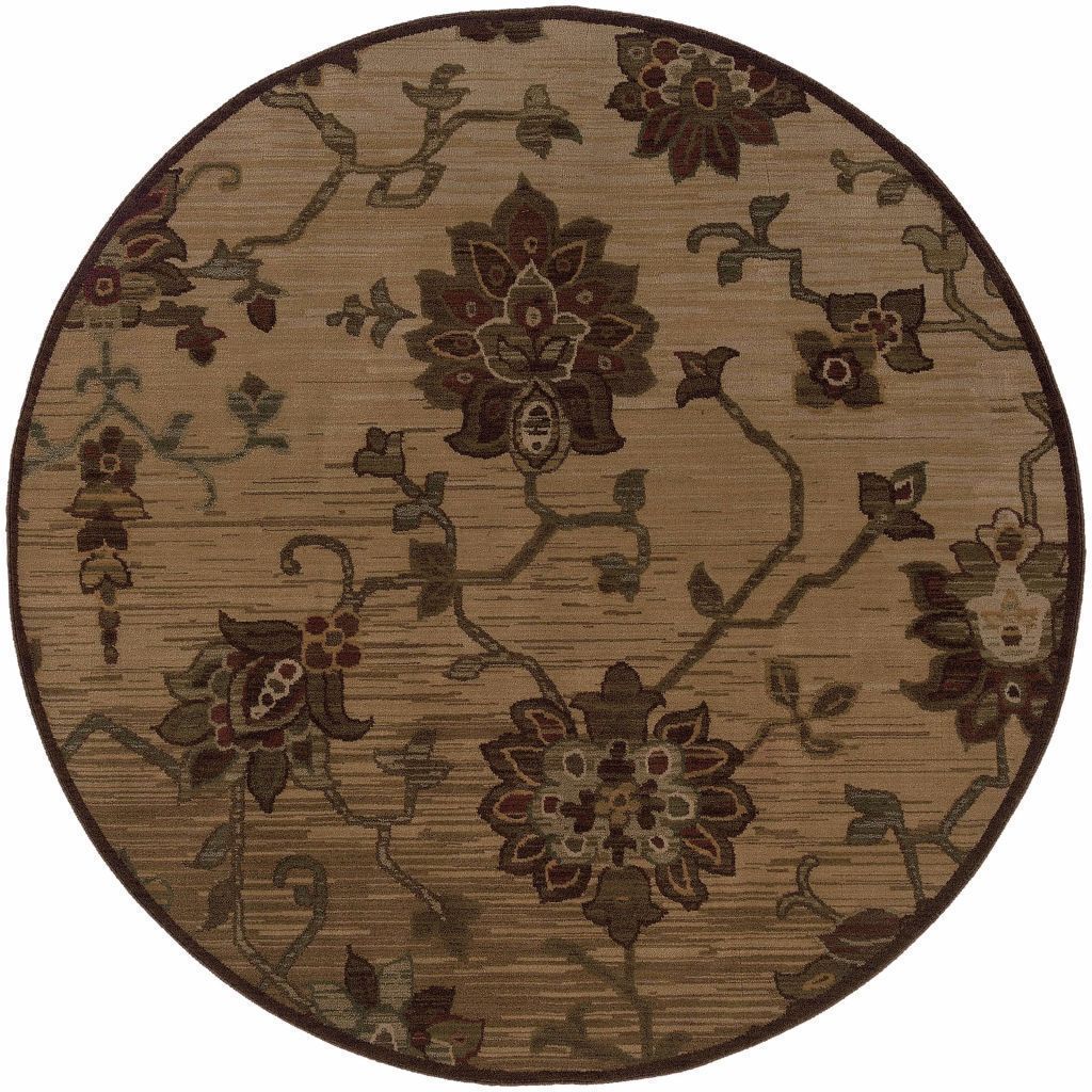 Woven - Allure Beige Red Floral  Transitional Rug