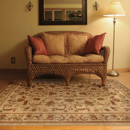 Woven - Allure Beige Red Oriental Persian Traditional Rug