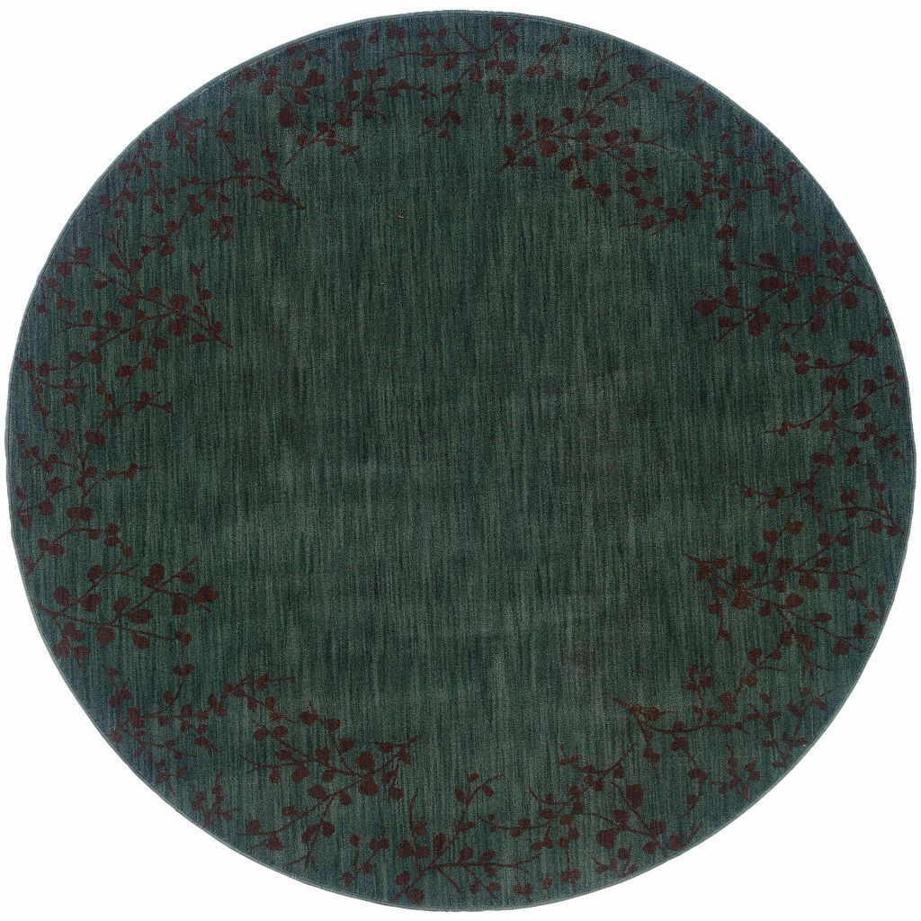 Woven - Allure Blue Brown Floral  Transitional Rug