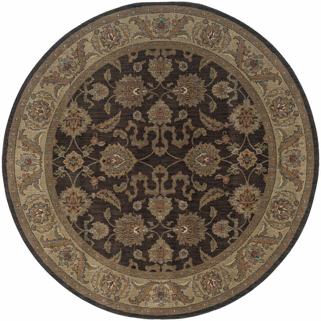 Woven - Allure Brown Beige Oriental Persian Traditional Rug