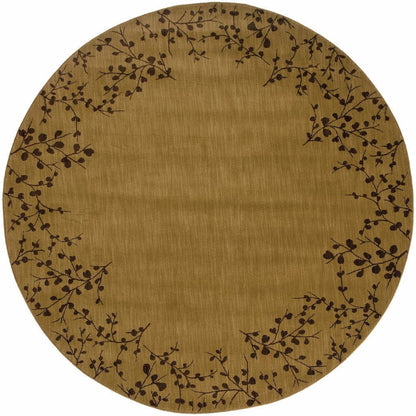 Woven - Allure Gold Brown Floral  Transitional Rug