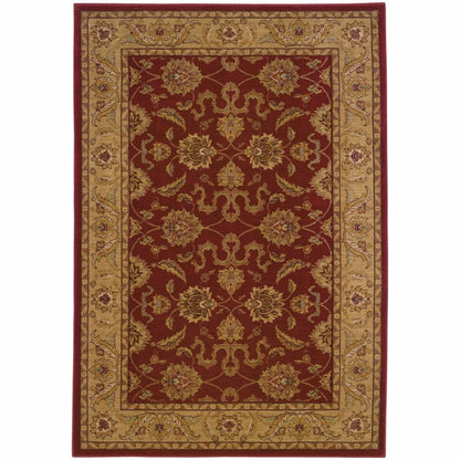 Allure Red Beige Oriental Persian Traditional Rug - Free Shipping