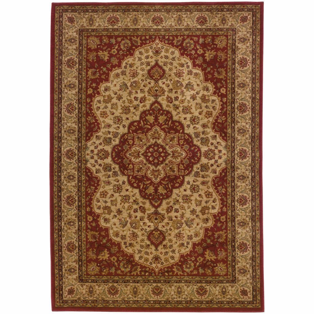 Allure Red Gold Oriental Persian Traditional Rug - Free Shipping