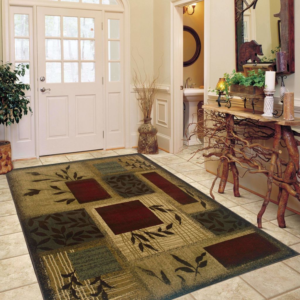 Woven - Amelia Beige Red Floral  Transitional Rug
