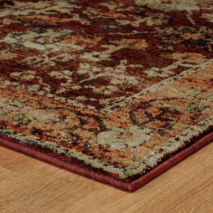Woven - Andorra Red Gold Oriental Persian Traditional Rug