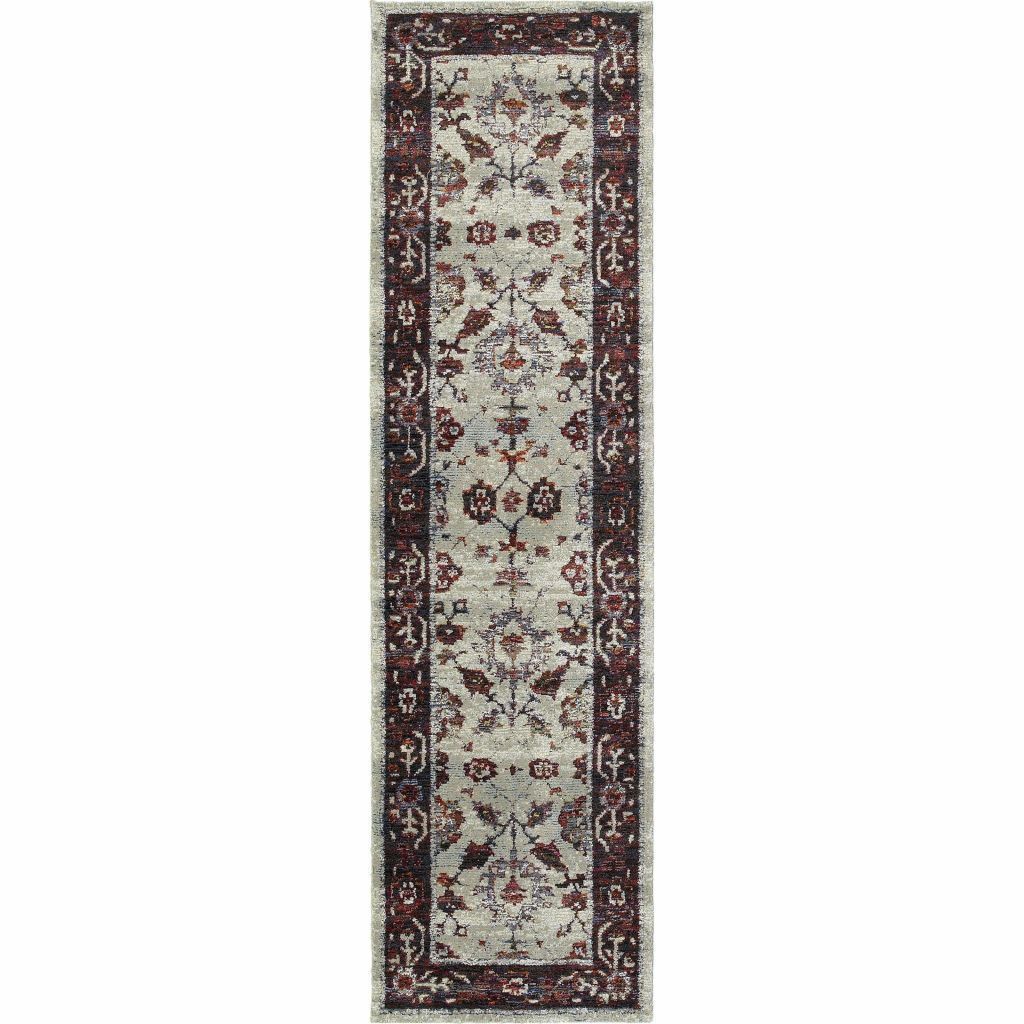 Woven - Andorra Stone Red Oriental Persian Traditional Rug