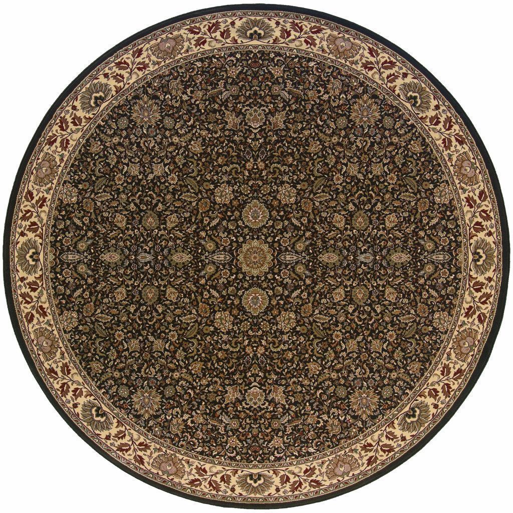 Woven - Ariana Brown Ivory Oriental Traditional Traditional Rug