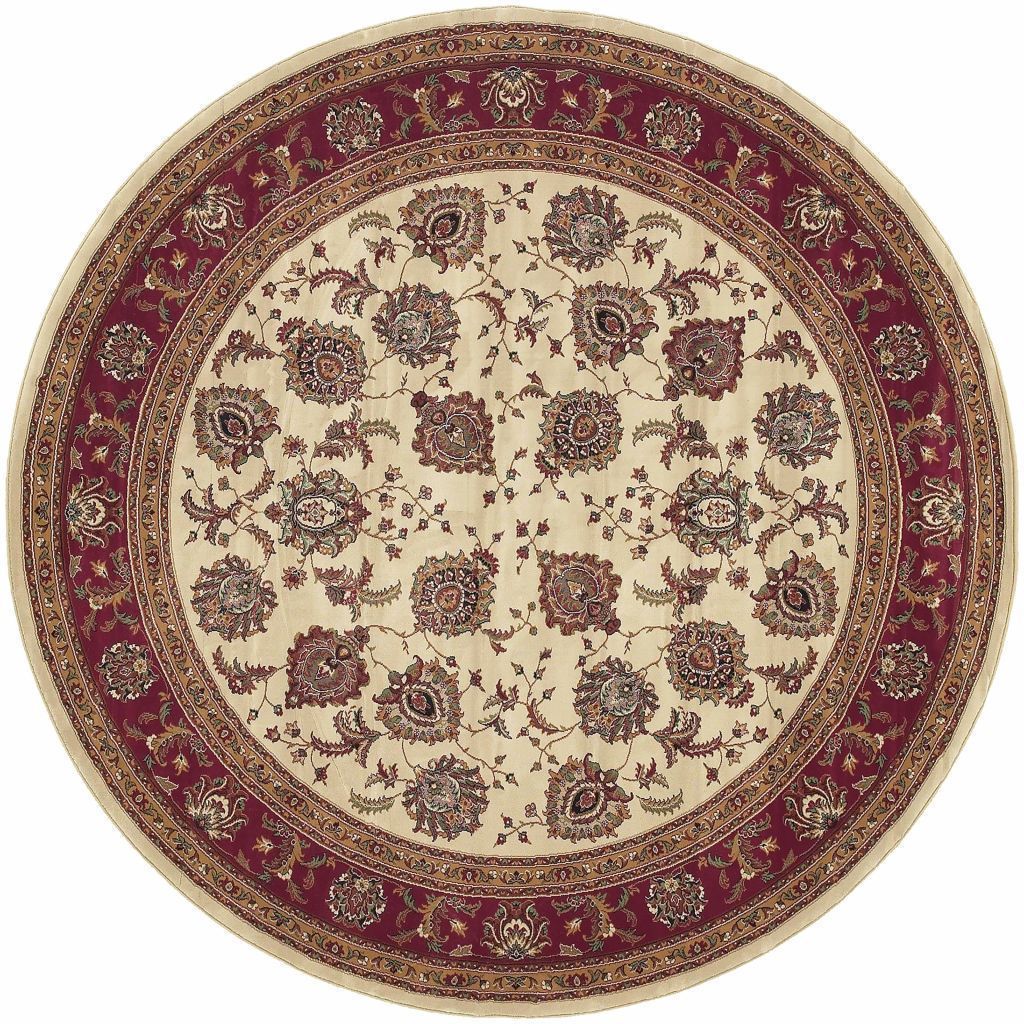 Woven - Ariana Ivory Red Oriental Traditional Traditional Rug