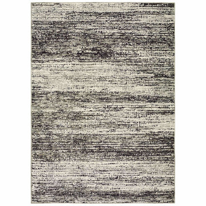 Atlas Ash Charcoal Abstract Distressed Casual Rug - Free Shipping