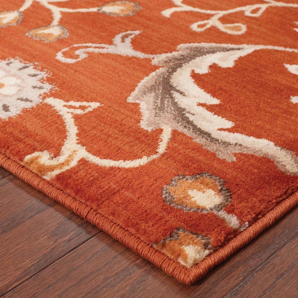 Woven - Casablanca Red Multi Floral  Transitional Rug