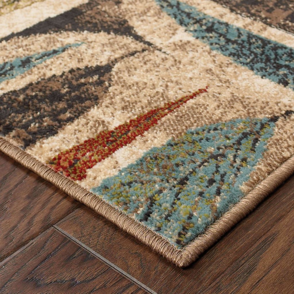 Woven - Emerson Ivory Brown Botanical  Transitional Rug